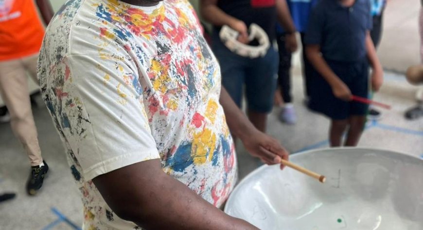 Dario Playing Steelpan