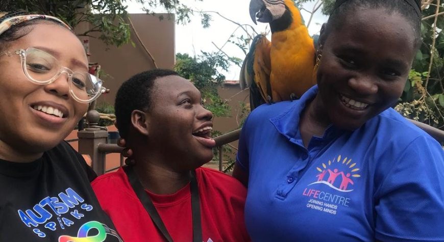 Zakiya Looking At Parrot